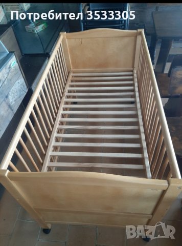 детско креватче масив бук немско, снимка 3 - Бебешки легла и матраци - 44082367