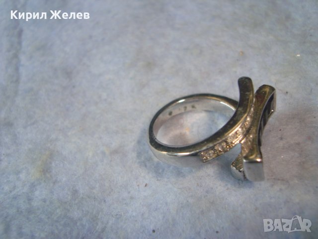 СРЕБРИСТ СКЪПОЦЕНЕН МОДЕН ПРЪСТЕН от БЛАГОРОДНА СТОМАНА с ФАСЕТИРАНИ КРИСТАЛИ 29453, снимка 7 - Пръстени - 37744433