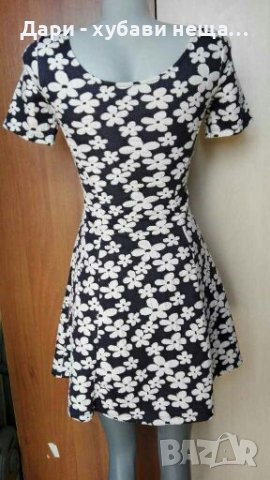 Разкроена рокля на цветя🍀❤XS,S🍀арт.4222, снимка 3 - Рокли - 36767869