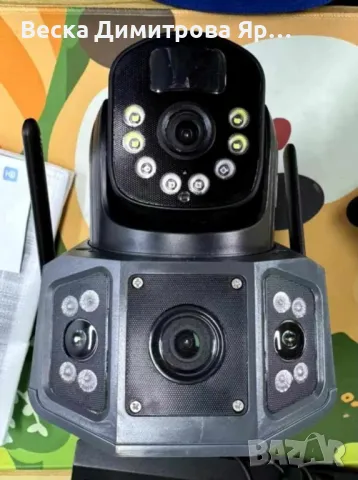 Соларна камера,4G,4K Ultra HD камера за наблюдение, двойна камера, снимка 4 - Камери - 47816023