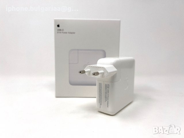  Зарядно Apple MacBook Air, Pro USB C 61W, снимка 2 - Кабели и адаптери - 37530195