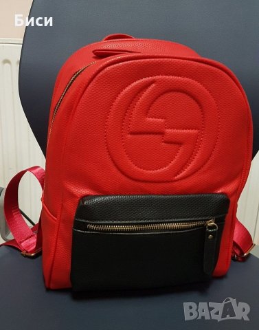 Gucci/Гучи-естествена кожа,раница, снимка 7 - Раници - 35373856
