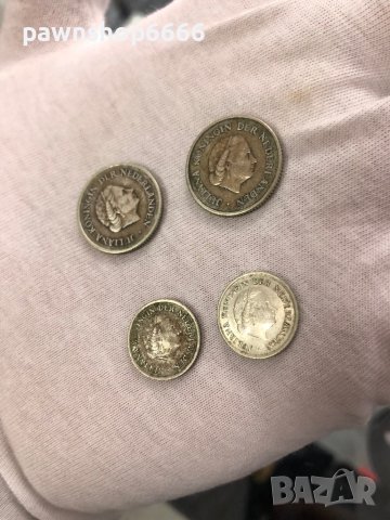 Лот от сребърни монети Нидерландски гулдени различни номинали и години, снимка 5 - Нумизматика и бонистика - 40504842