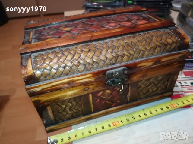 КРАСИВА ПЛЕТЕНА КУТИЯ ОТ ЕДНО ВРЕМЕ 0109252037LCHERY, снимка 7 - Антикварни и старинни предмети - 51570910