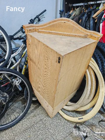 Ъглов дървен шкаф 47/47/82 см, снимка 8 - Шкафове - 49794837