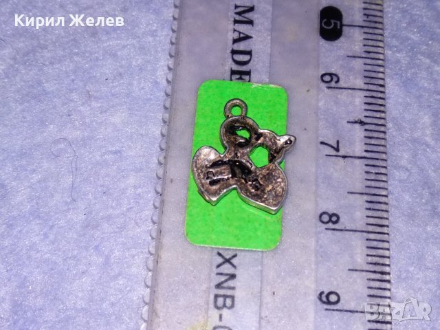 НЕЖНО ФЛОРАЛНО СРЕБЪРНО МЕДАЛЬОНЧЕ СРЕБРО 925 с МИНИАТЮРНИ ФАСЕТИРАНИ ЦИРКОНИ 35450, снимка 6 - Колиета, медальони, синджири - 39367848