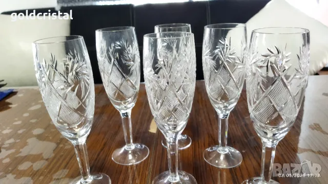 руски кристални чаши , снимка 5 - Антикварни и старинни предмети - 50147717