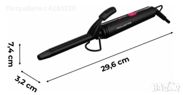 Маша за коса Rowenta за плътни и естествени къдрици, снимка 3 - Преси за коса - 48937687