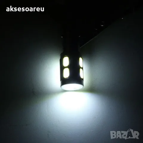 2 броя габарити BAX9S с 10 LED диода крушка H6W-DC 12 V габаритни крушки фарове дневни светлини , снимка 9 - Аксесоари и консумативи - 49903352