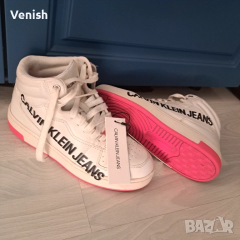 Кецове Calvin Klein  ест.кожа , снимка 3 - Кецове - 51642660