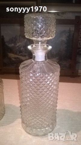 стъкленици с тапи за колекция коняк или уиски-2бр, снимка 9 - Антикварни и старинни предмети - 27501383