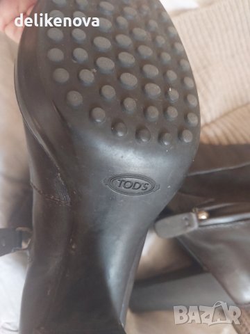 TOD'S Original. Size 38 1/2 Страхотни кожени боти, снимка 7 - Дамски боти - 43361810