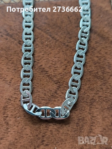 Сребърна гривна " Mariner" , снимка 4 - Гривни - 53431072