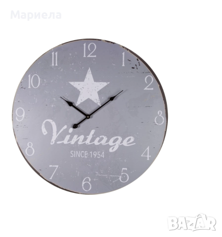 Винтидж Часовник за Стена 58см / Стенен часовник в ретро стил