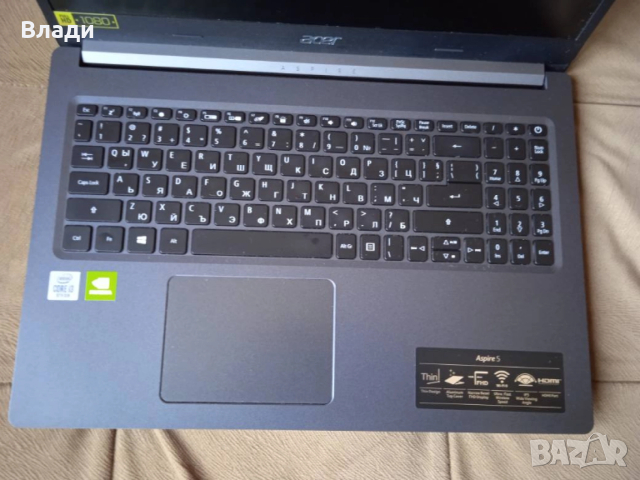 Acer Aspire 5 A515-54G FHD IPS i3 10110U/8GB/512SSD/1TB HDD/MX250 2GB отлична батерия/чанта , снимка 2 - Лаптопи за работа - 52885020
