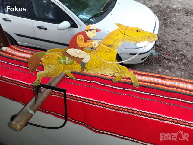 Стара американска играчка - жокей, снимка 5 - Антикварни и старинни предмети - 50836688