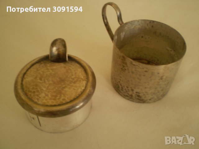 Стара посребрена немска каничка за мляко , чай маркирана, снимка 5 - Аксесоари за кухня - 36955372
