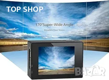 WIMIUS Q1 4K екшън камера Wifi Ultra HD 16MP Водоустойчива спортна камера 2.0'' 170°, снимка 2 - Камери - 48781753