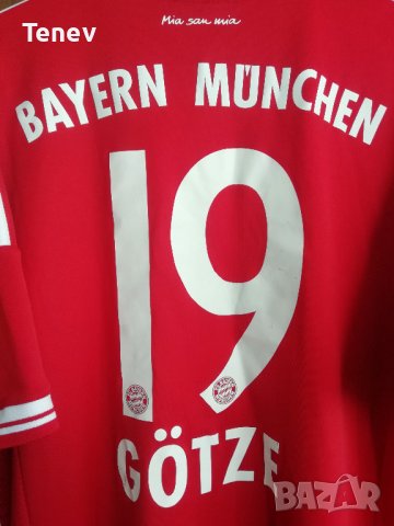 Bayern Munich Mario Gotze Adidas оригинална тениска футболна фланелка 2013/2014 L Байерн Гьотце, снимка 3 - Тениски - 38501985