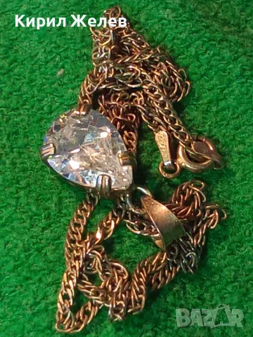 РАЗКОШЕН СРЕБЪРЕН МЕДАЛЬОН СРЕБРО 925 с БЛЕСТЯЩ ПЛАНИНСКИ КРИСТАЛ и СРЕБЪРНА 925 ВЕРИЖКА 29224, снимка 13 - Колиета, медальони, синджири - 50115979