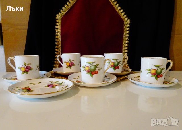 Чаша с чиния английски порцелан,злато. , снимка 9 - Антикварни и старинни предмети - 33147519