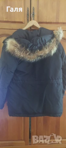Зимно яке/става за планина/ с естествен косъм на качулката