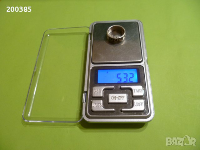 Гравирана сребърна халка, снимка 4 - Пръстени - 38356280