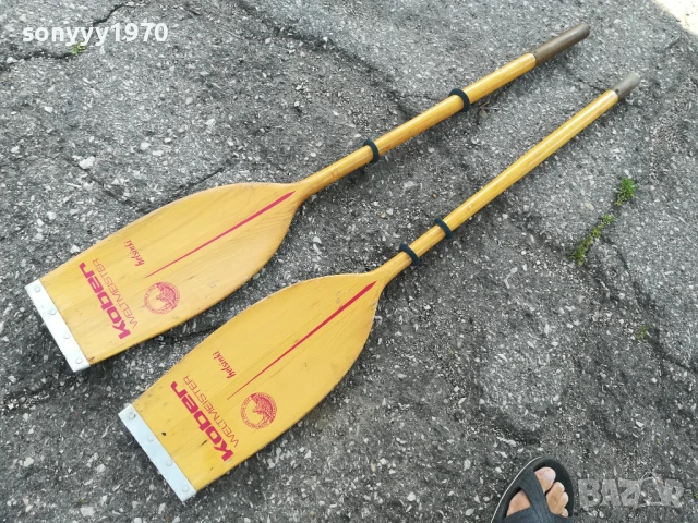 KOBER-ДЪРВЕНО ГРЕБЛO ЗА КАЯК ОТ ДВЕ ЧАСТИ-ВНОС SWISS 0706251844