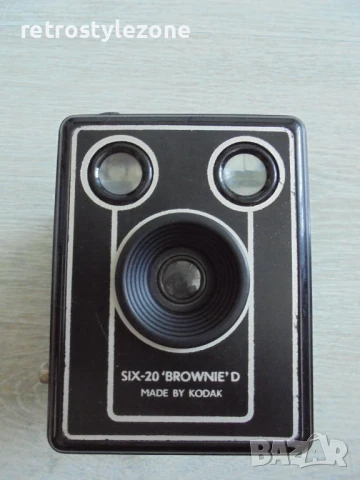 № 8086 стар фотоапарат - KODAK SIX 20 BROWNIE"D  - с кожена чантичка - ест.кожа, снимка 2 - Антикварни и старинни предмети - 50608538