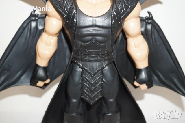 Рядка Оригинална Голяма Кеч Фигура На The Undertaker С Изкачащи Черни Крила 30см , снимка 4 - Колекции - 51855545