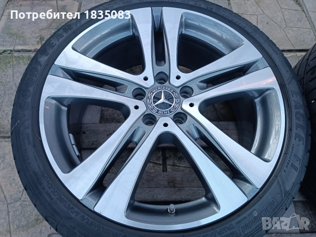 Джанти спорт пакет 19ки 5х112 Mercedes + летни гуми GoodYear, снимка 4 - Гуми и джанти - 52863394