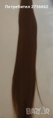Екстеншъни Кестенява 60 см 120 грама , снимка 3 - Аксесоари за коса - 51793501