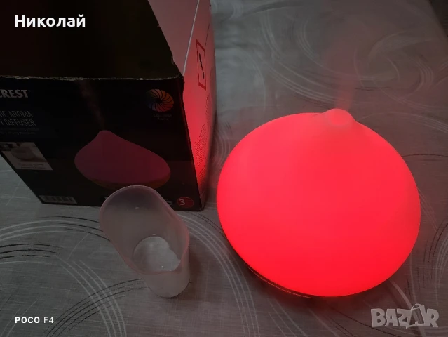 Арома дифузер SilverCrest SADH 12 E4, снимка 3 - Овлажнители и пречистватели за въздух - 50959093