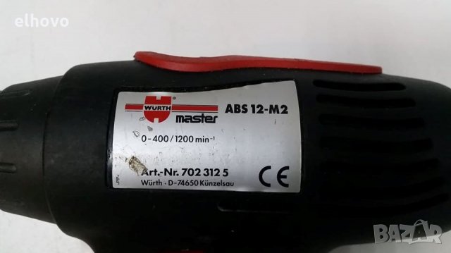 Акумулаторен винтоверт Wurth master ABS 12-M2, снимка 4 - Винтоверти - 27125844