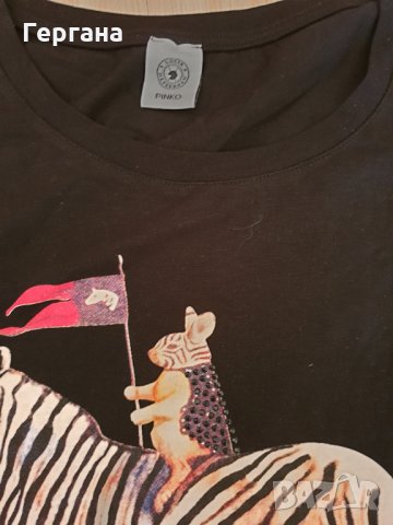 Дамска маркова блуза Пинко , снимка 2 - Тениски - 32664111