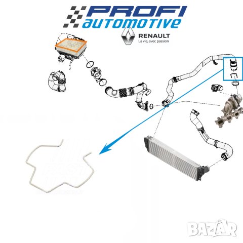 СКОБА ЗА РЕЗОНАТОР НА ТУРБО ПЪТ / ВЪЗДХОВОД RENAULT MASTER, снимка 2 - Части - 40415811