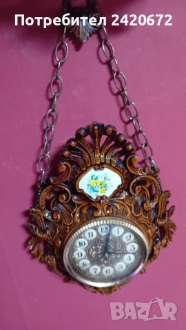 ретро стенен часовник барок, снимка 1