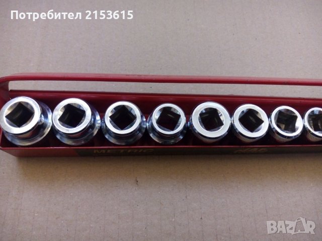 Mac Tools 14 броя 3/8 качествени 6 стенни къси камъни вложки, снимка 6 - Други инструменти - 43583772