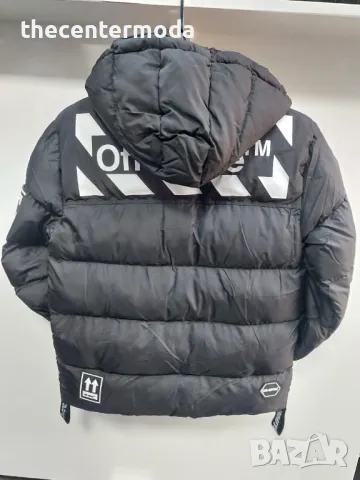 Мъжко черно яке off- white, снимка 2 - Якета - 48619566