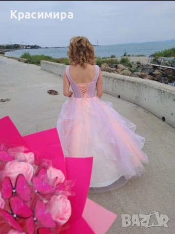 Розова бална рокля, снимка 6 - Рокли - 50507174