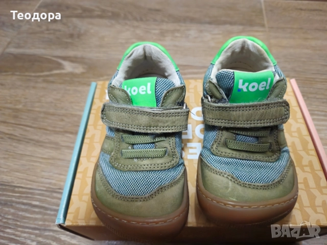 Детски боси обувки KOEL Dylan II Textile Olive , снимка 2 - Детски обувки - 51987076
