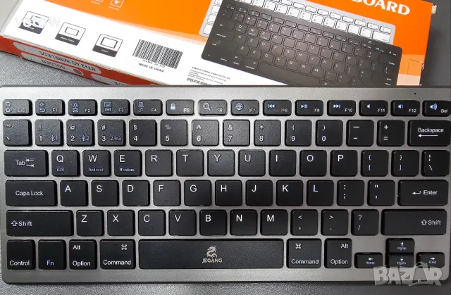 Безжична Bluetooth клавиатура iOS iPad Android Tablet PC Windows, снимка 3 - Клавиатури и мишки - 49776869