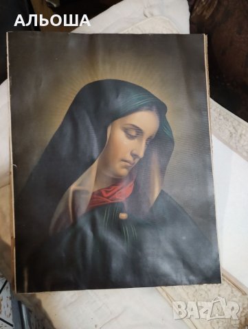 СТАРА КАРТИНА икона Mater Dolorosa "скръбна майка" от Карло Долчи, снимка 15 - Антикварни и старинни предмети - 37679927