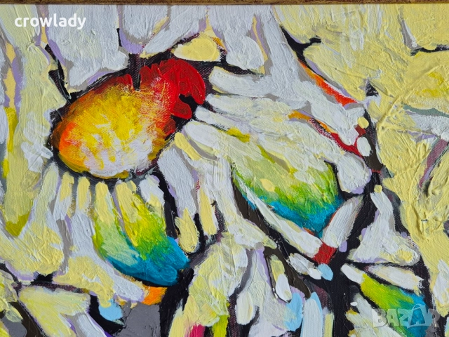 Иван Яхнаджиев Градски пейзаж и боди арт 2024-25г масло №17, снимка 4 - Картини - 51720301