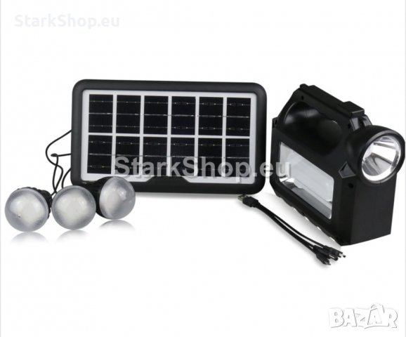 Мобилна соларна система GD-8017 с колона и музика, снимка 3 - Други - 39198269