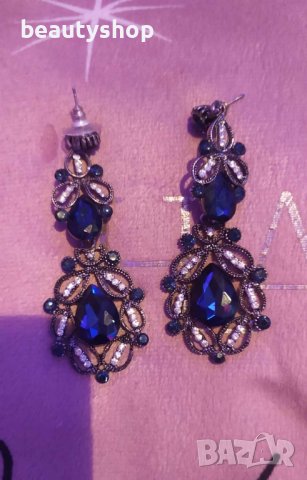 елегантни обеци налични в два цвята, снимка 3 - Обеци - 43331645