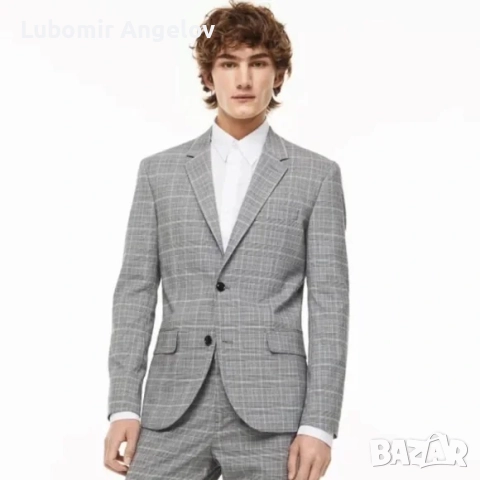 Мъжки костюм H&M, размер L, снимка 2 - Костюми - 52043259