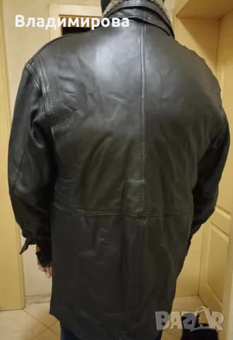 Мъжки балтон/яке р-р XXL от естествена кожа, снимка 3 - Палта - 48422734