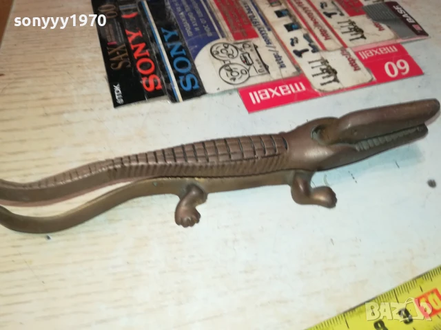 МЕСИНГОВ КРОКОДИЛ 2506250833, снимка 9 - Антикварни и старинни предмети - 50789371