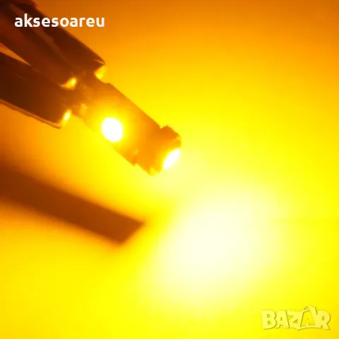 Супер ярка T5 Led крушка 3 и 5 SMD 3030 светлина Т5 Лампа за табло на кола габарит 12V Супер ярки ла, снимка 14 - Аксесоари и консумативи - 47892112